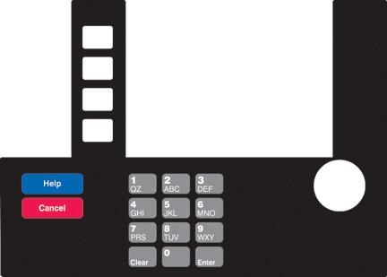 GA-T50038-104 Infoscreen Keypad Overlay