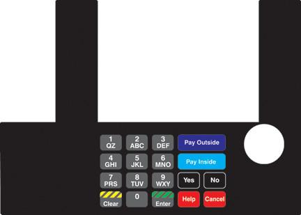 GA-T50038-1047 Infoscreen Keypad Overlay