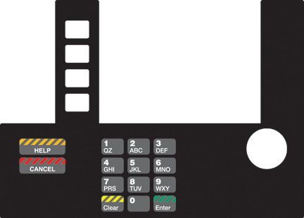 GA-T50038-106 Infoscreen Keypad Overlay