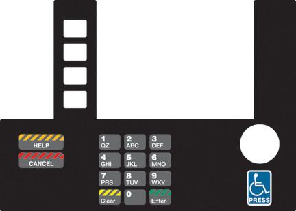 GA-T50038-106A Infoscreen Keypad Overlay