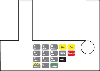 GA-T50038-1093 Infoscreen Keypad Overlay