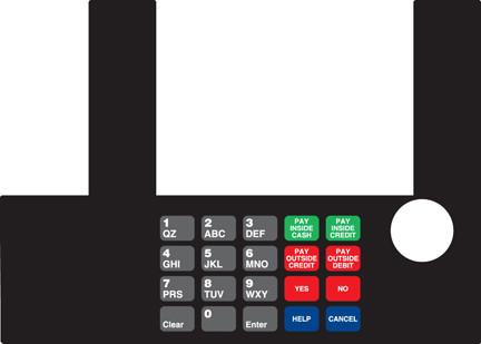 GA-T50038-1119 Infoscreen Keypad Overlay