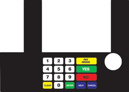 GA-T50038-1139 Infoscreen Keypad Overlay