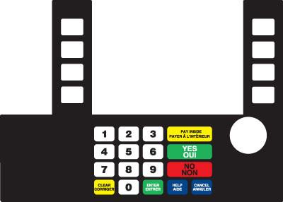 GA-T50038-1139EF Infoscreen Keypad Overlay