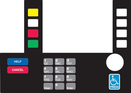 GA-T50038-120A Infoscreen Keypad Overlay