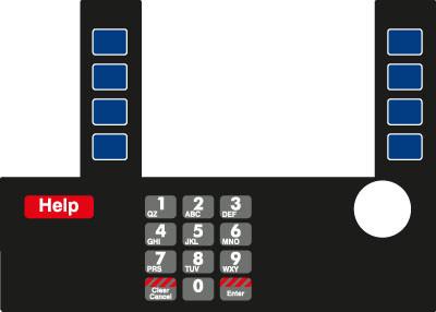 GA-T50038-136 Infoscreen Keypad Overlay