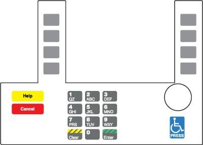 GA-T50038-154A Infoscreen Keypad Overlay