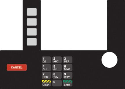 GA-T50038-167 Infoscreen Keypad Overlay