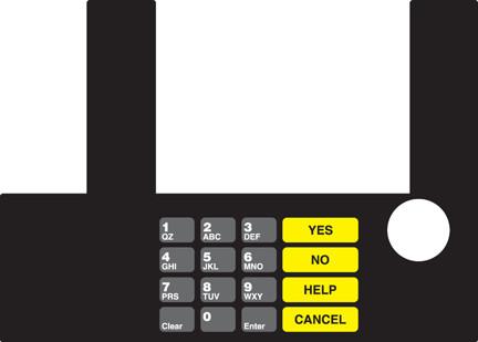 GA-T50038-17 Infoscreen Keypad Overlay