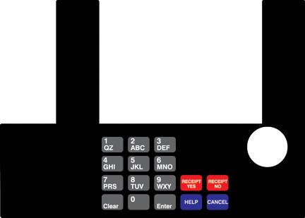 GA-T50038-70 Infoscreen Keypad Overlay