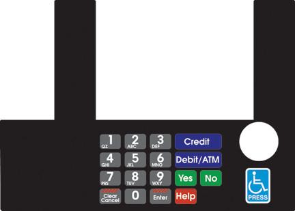 GA-T50038-73A Infoscreen Keypad Overlay