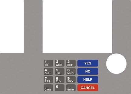 GA-T50038-78 Infoscreen Keypad Overlay