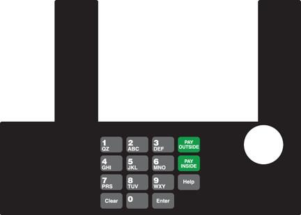 GA-T50038-94 Infoscreen Keypad Overlay