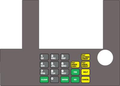 GA-T50038-BPJF Infoscreen Keypad Overlay