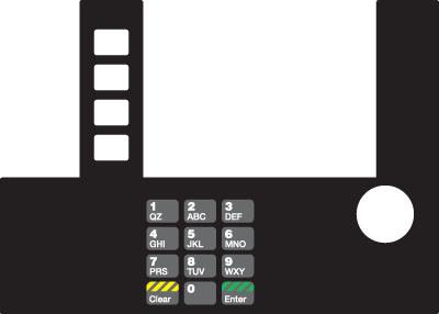 GA-T50038-SX Infoscreen Keypad Overlay