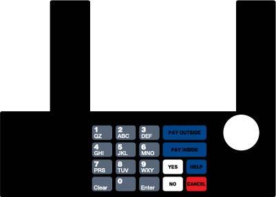 GA-T50038-X11D Infoscreen Keypad Overlay