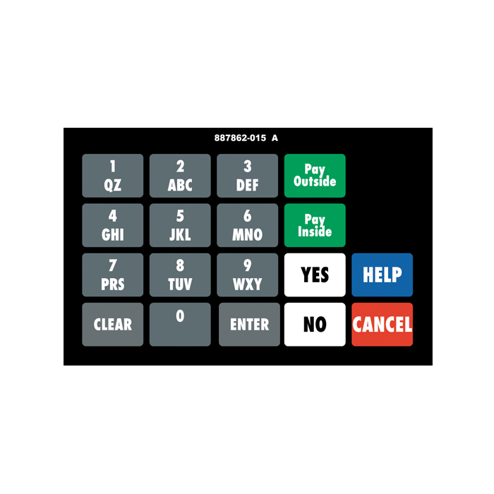 DG2-KPO1-GENR Vista Wide Keypad Overlay Generic/Custom