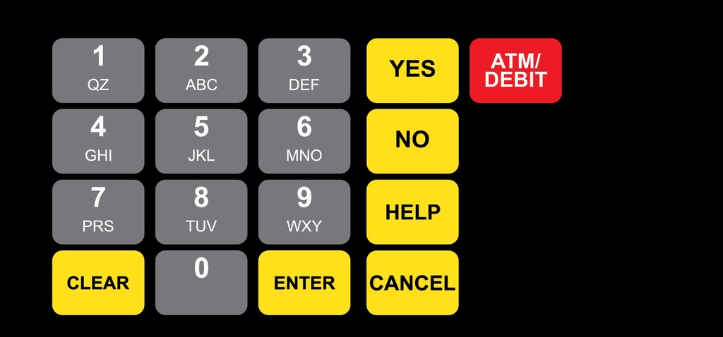 DG1-KPO-2-GL-C02-3 Vista Keypad Overlay