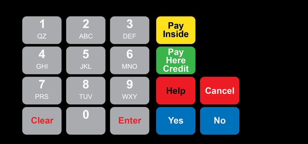 DG1-KPO-2-GL-C02-2 Vista Keypad Overlay