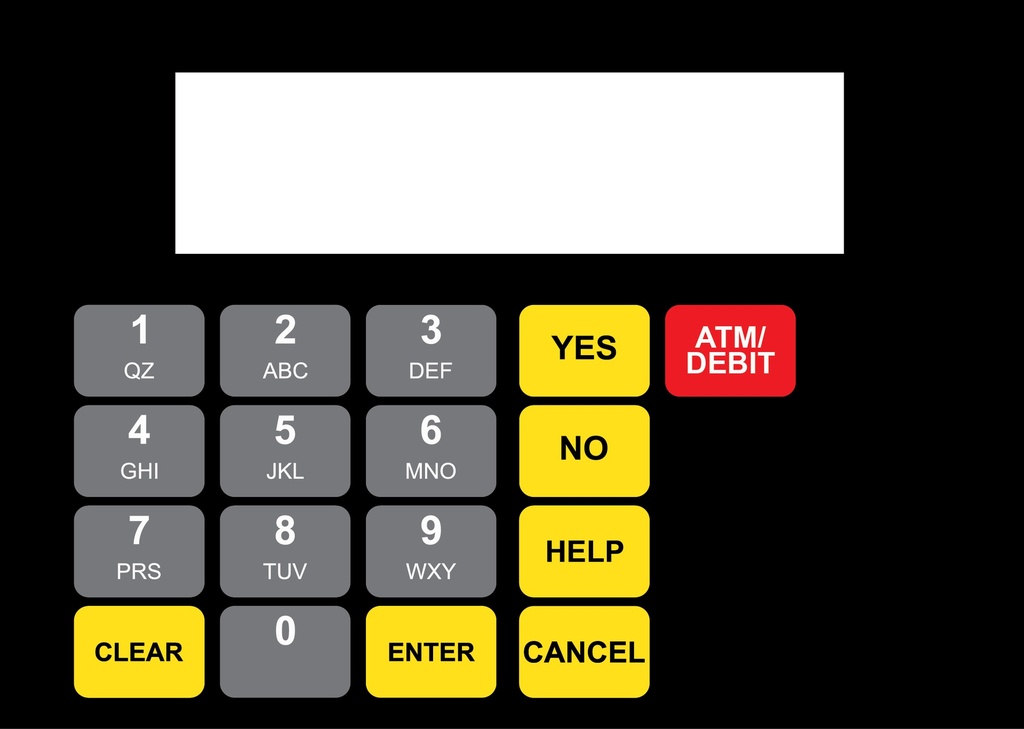 DG1-KPO-2-GL Vista Keypad Overlay