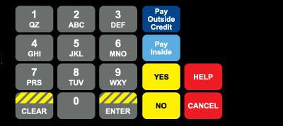 GA-883325-075 Vista Keypad Overlay