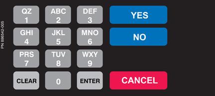 GA-886542-005 Vista Keypad Overlay