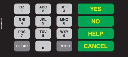 GA-886542-007 Vista Keypad Overlay