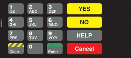 GA-886542-021 Vista Keypad Overlay