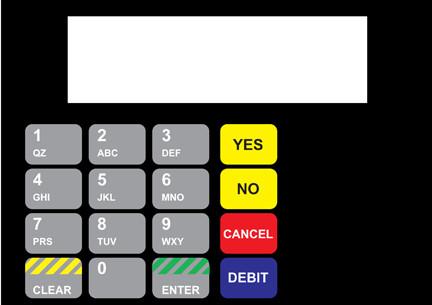 GA-886542-062 Vista Keypad Overlay