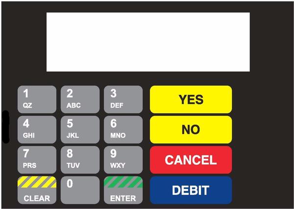 GA-886542-062B Vista Keypad Overlay