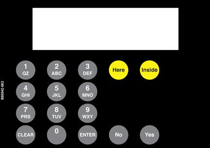 GA-886542-063 Vista Keypad Overlay