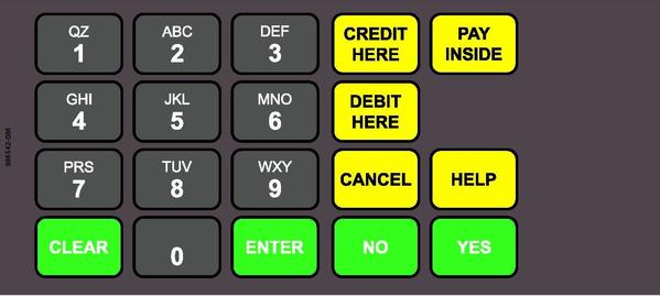 GA-886542-086 Vista Keypad Overlay