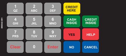 GA-886542-091 Vista Keypad Overlay