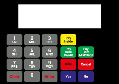 GA-886542-091G Vista Keypad Overlay