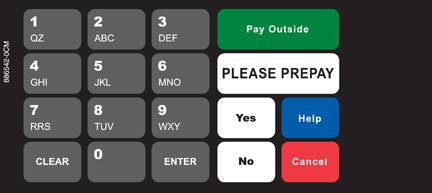 GA-886542-0CM Vista Keypad Overlay