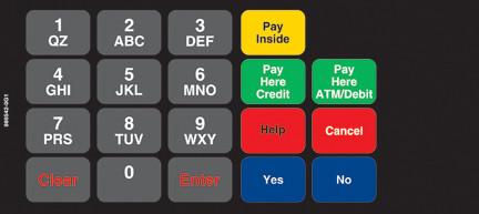 GA-886542-999 Vista Keypad Overlay