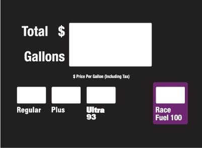 GA-887595-004-RPURF Vista 390/590U Dialface Decal 3 Produts Single Price Generic/Custom