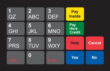 GA-887862-00B Ovation Keypad Overlay