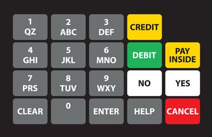 GA-887862-036N Ovation Keypad Overlay