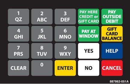 GA-887862-051A Ovation Keypad Overlay