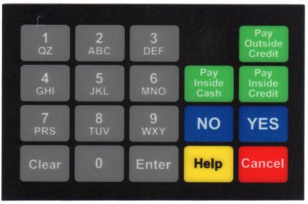 GA-887862-091ND Ovation Keypad Overlay