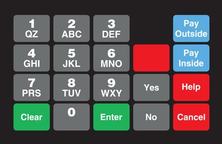 GA-887862-0G1 Ovation Keypad Overlay