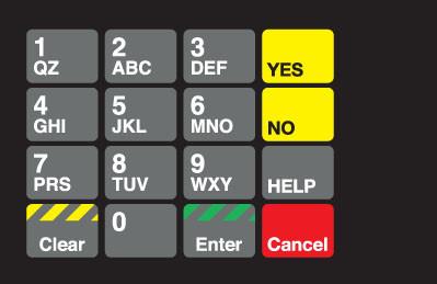 GA-887862-GR1 Ovation Keypad Overlay