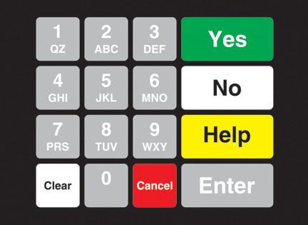 GA-887862-SUN Ovation Keypad Overlay