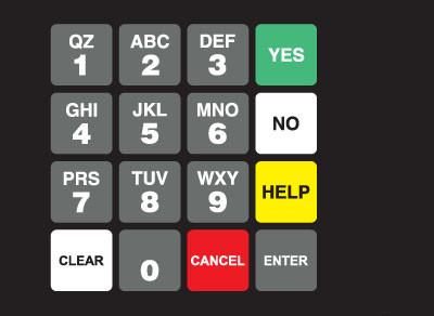 GA-887862-SUN1 Ovation Keypad Overlay