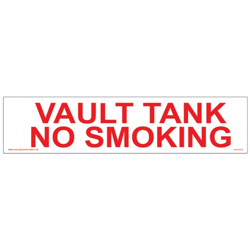 [CVD-HTZ10] CVD-HTZ10  AST - 12"W x 3"H - VAULT TANK Decal