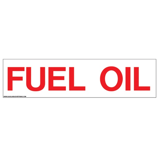 [CVD-HTZ14] CVD-HTZ14 - 24"W x 6"H - FUEL OIL Decal