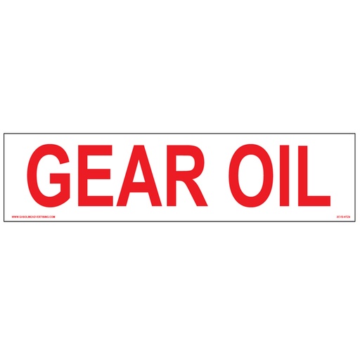 [CVD-HTZ5] CVD-HTZ5 AST - 24"W x 6"H - GEAR OIL Decal