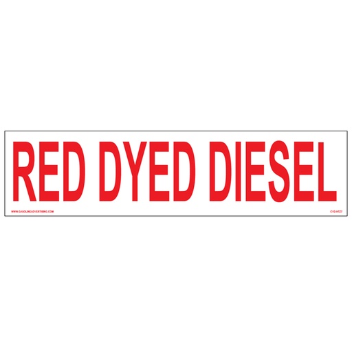 [CVD-HTZ7] CVD-HTZ7 - 24"W x 6"H - RED DYED... Decal