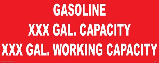 [CVD16-144] CVD16-144 - 25"W X 10"H - GASOLINE... Decal